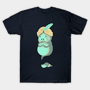 Manatee Genie with Shell T-Shirt